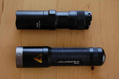 Fenix PD 20 (oben) und LED Lenser M1