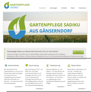 Webseite Gartenpflege Sadiku Gänserndorf