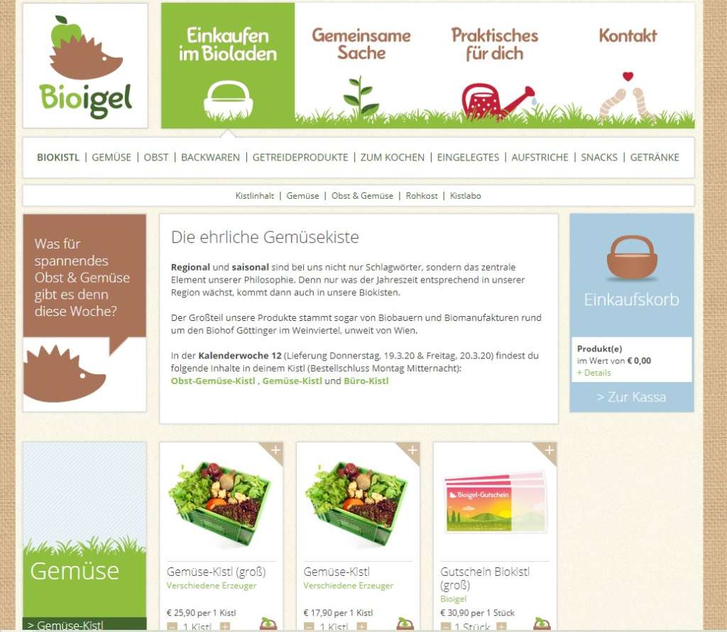 Bioigel - Regionales Obst und Gemüse in Niederösterreich und Wien