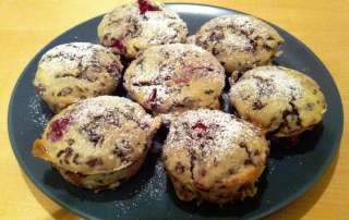 Schoko-Himbeer-Muffins