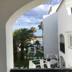 Hotel Carema Beach - Menorca-Ausblick vom Balkon auf die Anlage