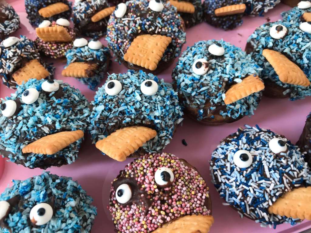 Monster-Muffins - Dekoration für Fasching