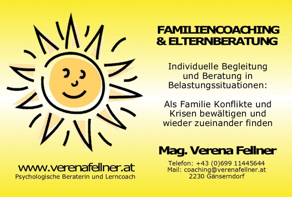 Familienchoaching und Elternberatung in Gänserndorf - Mag. Verena Fellner