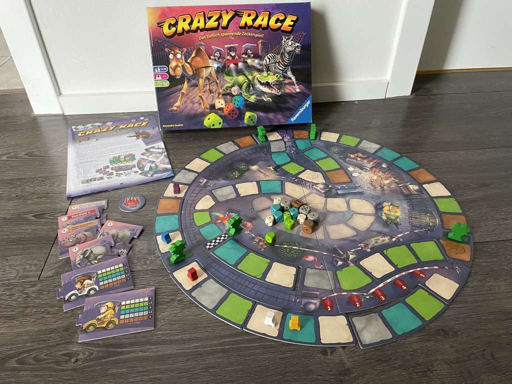 Gesellschaftsspiel - Crazy Race - Kinderspiel