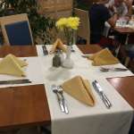Hotel Sol Luna Bay - Bulgarien - Restaurant - Abends - Tisch